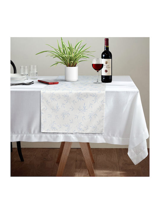 Lino Home Runner Baby Bamboo 601 Blue 45x145cm