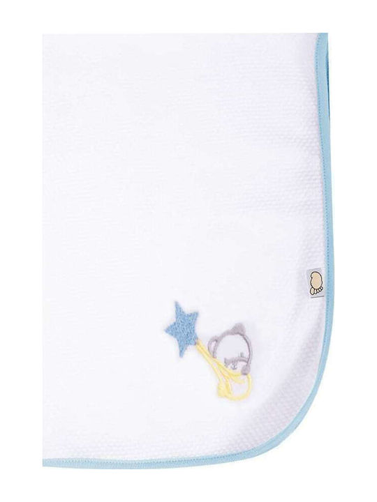 Figlio Bino Star Bear Pânză de Înfășat Alb 70x8...