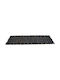 Zaros Covor Coridor Piele Negru Negru - Auriu 80x240cm
