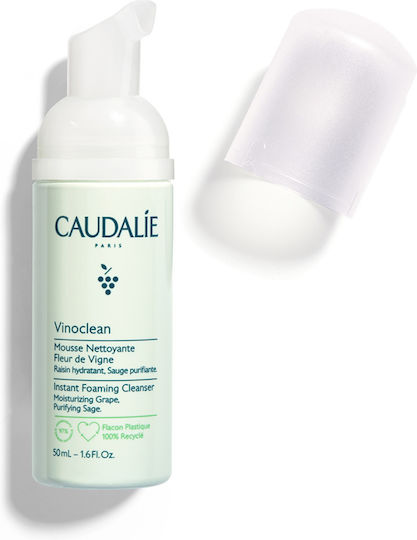 Caudalie Vinoclean Spumă de Curățare a Feței cu Acțiune Hidratantă și Împotriva Imperfecțiunilor 50ml