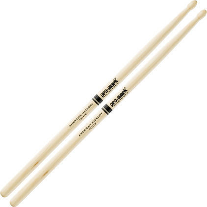 Promark Hickory Μπαγκέτες Ντραμς Rock Tip 5A με Σχήμα Μύτης Acorn