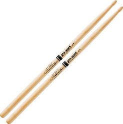 Pro Mark Hickory Drumsticks Drums Signature Carl Palmer Autograph with Tip Shape Acorn in Green Color