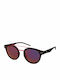 Polaroid Sunglasses with Black Frame and Purple Polarized Lens PLD6031/S N9P/HAV