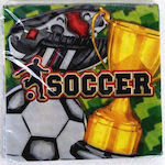 Party Napkins Champion Soccer Ποδοσφαιρο Multicolored 16pcs