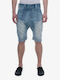 Humor Herrenshorts Jeans Hellblau