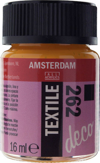 Royal Talens Textile Deco Liquid Craft Paint Wash-resistant Gold for Fabric and Glass Yellow Opaque No262 16ml