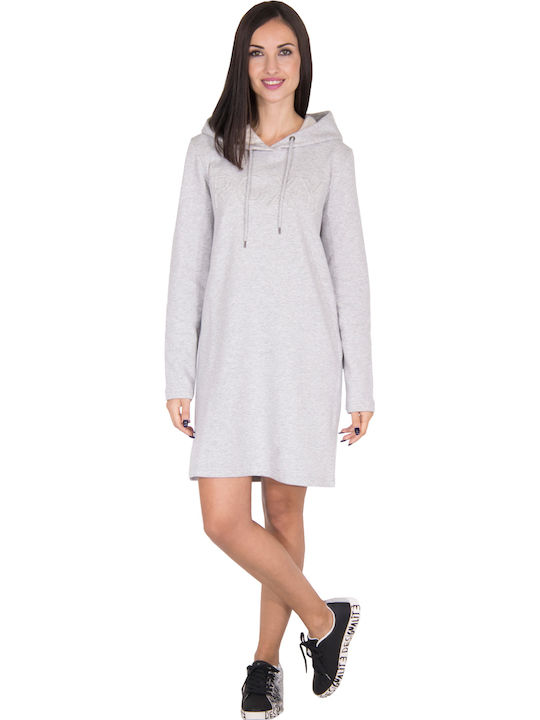 Roxy Midi Athletic Dress Long Sleeve Gray ERJKD03268-SGRH