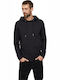 Selected Men's Sweatshirt with Hood and Pockets Black 16077368