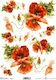 Next Red Anemone Ριζόχαρτο Decoupage Κόκκινο