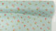 Fabric for Wedding Favors Turquoise Roll Fabric Floral Check Turquoise 28cm. 5Y 1pcs