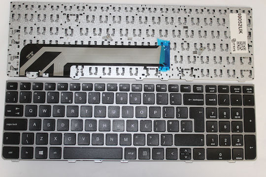 Laptop Keyboard for Probook 4530S 4535S 4730S 4735S without Frame and English (UK) Layout in Black Color 40052UK