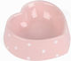 Happypet Polka Heart Ceramic Bowl Food & Water ...