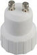 Steckdosenadapter von GU10 zu E14 in Weiß Farbe Set 10Stück 02.034.0058