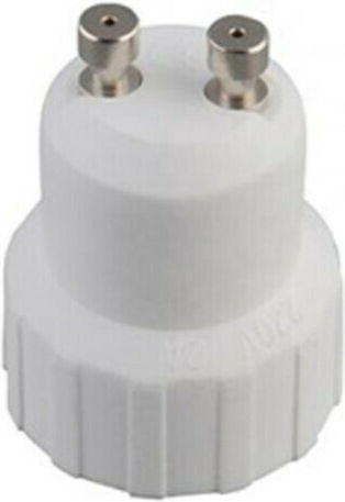 Steckdosenadapter von GU10 zu E14 in Weiß Farbe Set 10Stück 02.034.0058