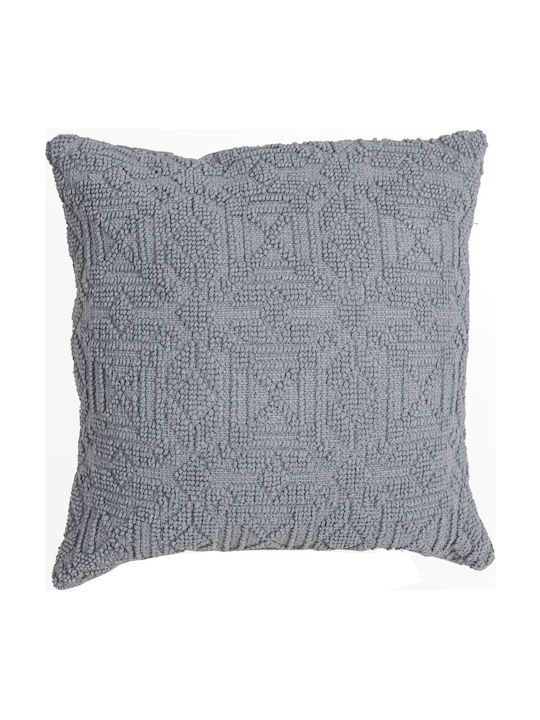 Zaros Sofa Cushion from 100% Cotton Gray 45x45cm.