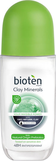 Bioten Clay Minerals 48h Deodorant Your Invisible Power 48h Αποσμητικό 48h σε Roll-On 50ml