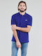 Lacoste Ανδρικό T-shirt Κοντομάνικο Polo Μπλε