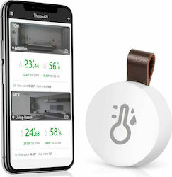 Brifit Bluetooth Wireless Ψηφιακό Θερμόμετρo & Υγρασιόμετρo για Χρήση σε Εσωτερικό & Εξωτερικό Χώρο Λευκό