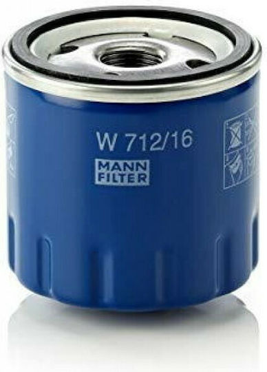 Mann Filter Car Oil Filter W 712/16 for Alfa Romeo Φίλτρο Λαδιού Αυτοκινήτου για Alfa Romeo/Fiat/Lancia
