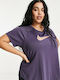 Nike Icon Clash Women's Athletic T-shirt Purple