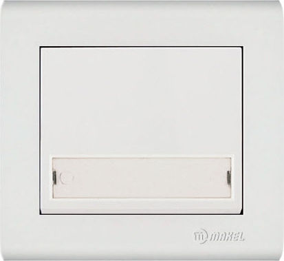 Makel Manolya Complete Wall Push Bell Button with Frame White 41001130