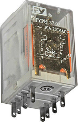 Adeleq Βιομηχανικό Ρελέ Λυχνίας 110V Ρελέ 8 Πόδια 110V AC 11-211018