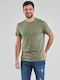 Lacoste Crew Neck Pima Cotton Herren T-Shirt Kurzarm Khaki