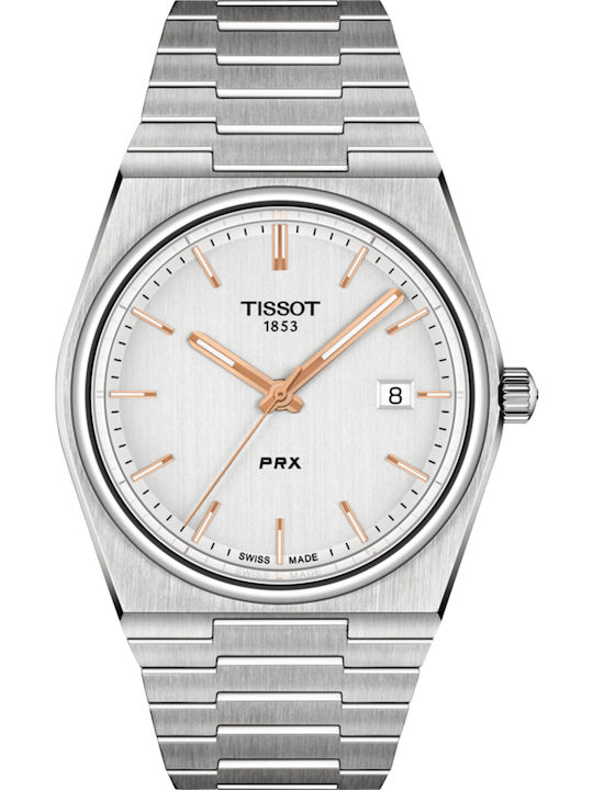 Tissot PRX Men's Watch 40mm Battery with Silver...