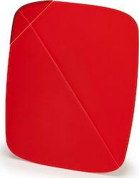 Joseph Joseph Rectangular Plastic Chopping Board Red 32x26cm