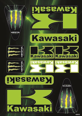 Kawasaki Set de autocolante Multicolor