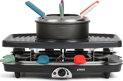 Livoo Electric Stainless Steel Fondue Pot