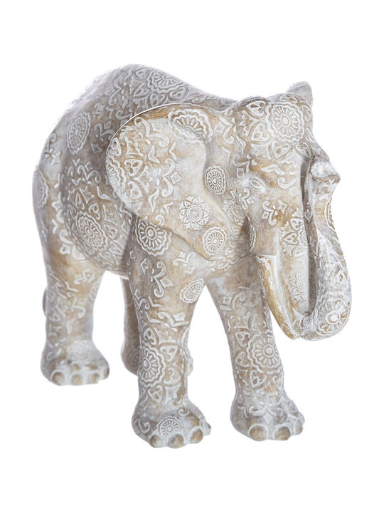 Atmosphera Decorative Elephant made of Ceramic in White 20x20x15cm 1pcs