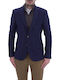 Vittorio Artist Flanel Men's Suit Jacket Blue