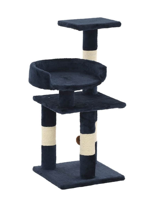 vidaXL Scratching Post Cat Trees Blue 3 levels ...