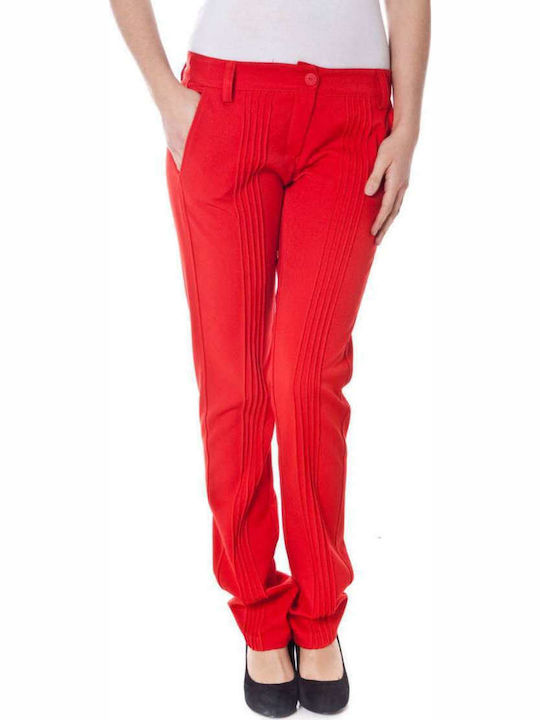 Denny Rose 6065-C81079 Pantaloni de damă Tesatura Pantaloni Roșu