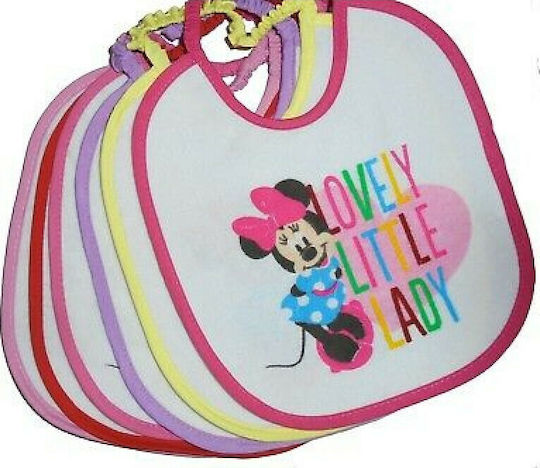 Neonato Disney Minnie Σαλιάρα Υφασμάτινη με Κορδόνι Πολύχρωμη 6τμχ