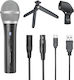 Audio Technica ATR2100x-USB Δυναμικό Microphone with XLR / USB Cable Handheld, Tabletop for Vocals