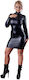 Cottelli Collection Wetlook Dress Секси рокля Черен