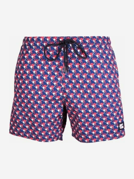 Optimingo Herren Badebekleidung Shorts Lila mit Mustern