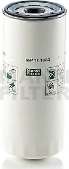 Mann Filter Филтър за масло за автомобил WP 11102/3 за Волво Маслен филтър за автобуси/камиони Volvo WP11102/3