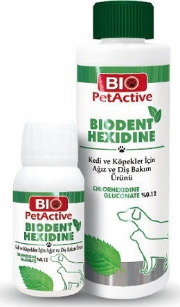 Bio Petactive Biodent Hexidine Στοματικό Διάλυμα για Σκύλους & Γάτες κατά της Πέτρας & Πλάκας 250ml