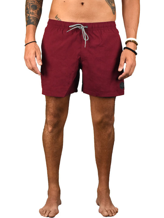 Protest Dave Herren Badebekleidung Shorts Burgundisch