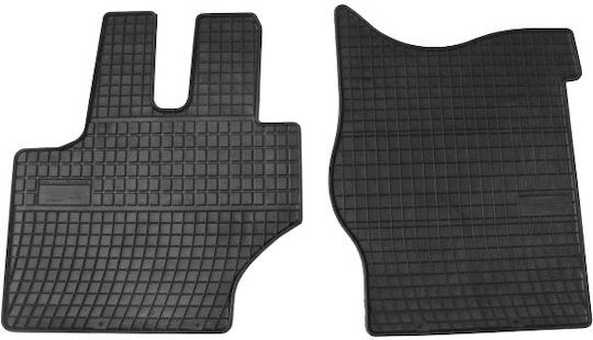 Frogum Front Car Mats 2 Pieces for Mercedes-Benz Actros 1998 Black