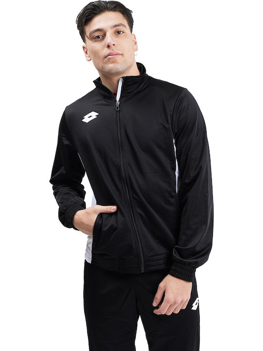 Lotto Delta Men's Sweatshirt Jacket with Pockets Black