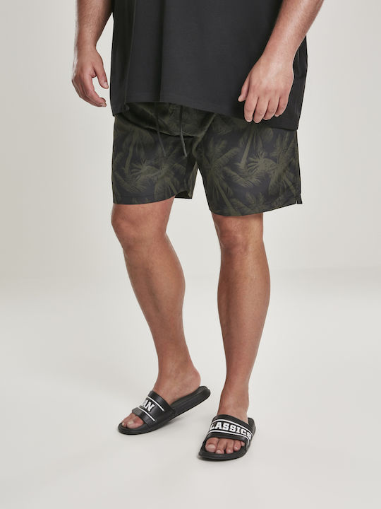 Men's Swimwear Shorts Palm Olive with Patterns