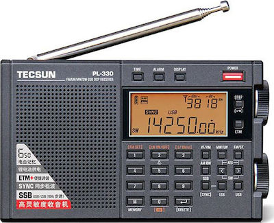 Tecsun PL-330 Portable Radio Rechargeable Black