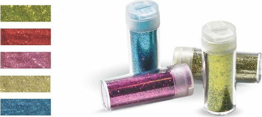 Uni Pap Junior Blue Glitter Gold Dust in Shaker Jar 7gr