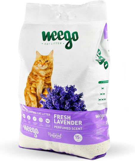 Weego Fresh Lavender Bentonite Cat Litter with Scent Φρεσκάδας 15lt