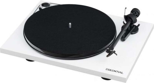 Pro-Ject Audio Essential III plus Ortofon OM 10E Pick-Up cu Preamp Alb