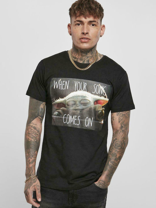 Merchcode Star Wars Baby Yoda Song T-Shirt Black